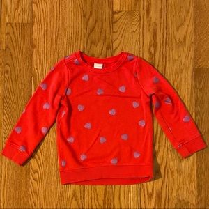 Gymboree Toddler Girl Red Heart Shirt